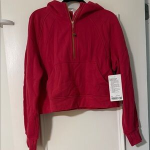 Lululemon Rose Scuba Oversized Half-Zip Hoodie